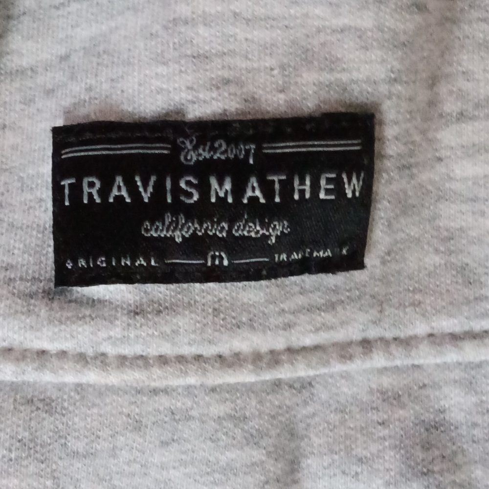 Travis Matthew Gray Men's zip up jacket